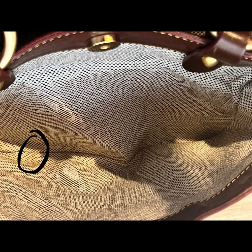 Dooney & Bourke Florentine Leather Large Zip Barlow Satchel - Picture 5 of 9
